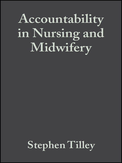 Cover image for Accountability in Nursing and Midwifery
